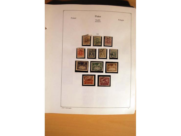  1840/1990, ungebrauchte, postfrische und gestempelte Sammlung mit vielen Briefen ab Vorphila und Russland in Polen gebraucht