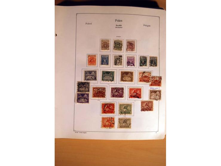  1840/1990, ungebrauchte, postfrische und gestempelte Sammlung mit vielen Briefen ab Vorphila und Russland in Polen gebraucht