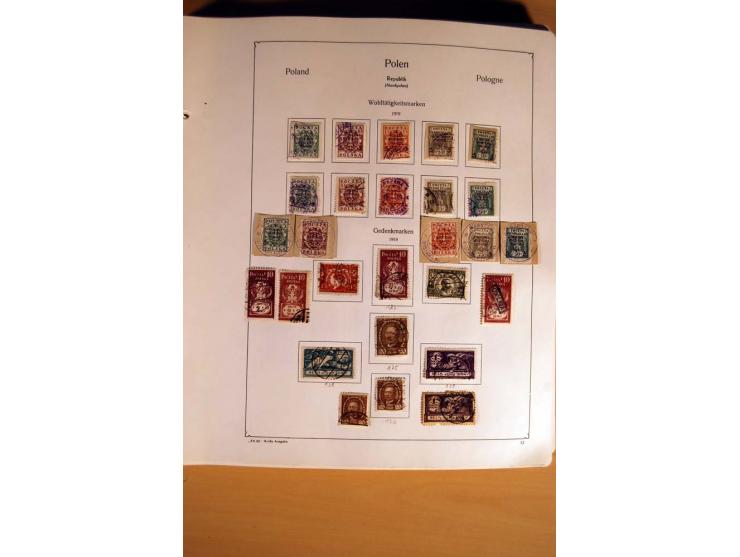  1840/1990, ungebrauchte, postfrische und gestempelte Sammlung mit vielen Briefen ab Vorphila und Russland in Polen gebraucht