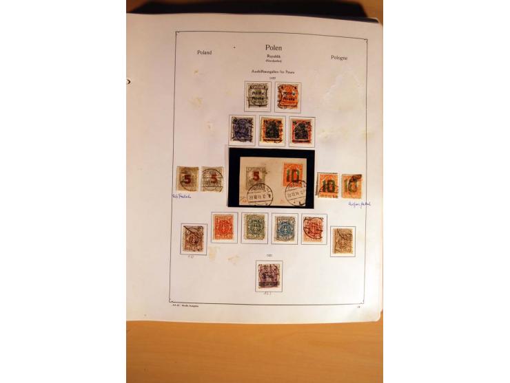  1840/1990, ungebrauchte, postfrische und gestempelte Sammlung mit vielen Briefen ab Vorphila und Russland in Polen gebraucht