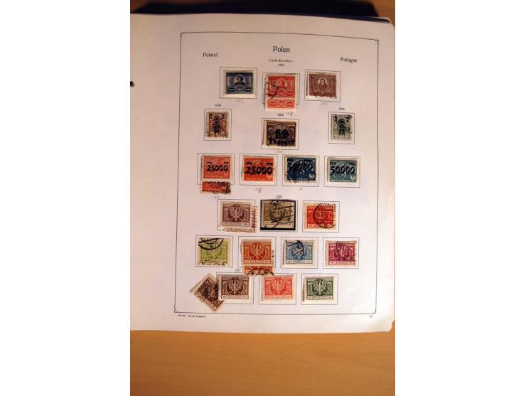  1840/1990, ungebrauchte, postfrische und gestempelte Sammlung mit vielen Briefen ab Vorphila und Russland in Polen gebraucht