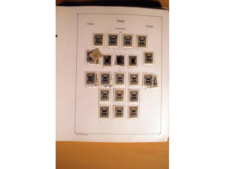  1840/1990, ungebrauchte, postfrische und gestempelte Sammlung mit vielen Briefen ab Vorphila und Russland in Polen gebraucht
