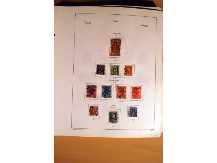  1840/1990, ungebrauchte, postfrische und gestempelte Sammlung mit vielen Briefen ab Vorphila und Russland in Polen gebraucht