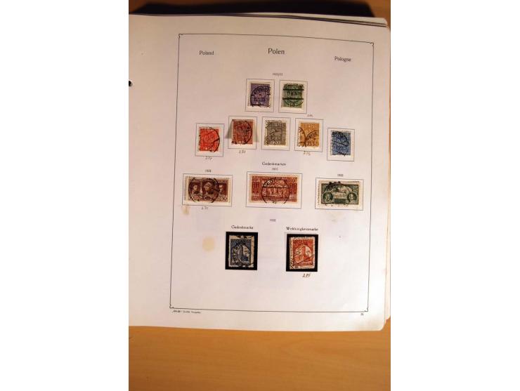  1840/1990, ungebrauchte, postfrische und gestempelte Sammlung mit vielen Briefen ab Vorphila und Russland in Polen gebraucht