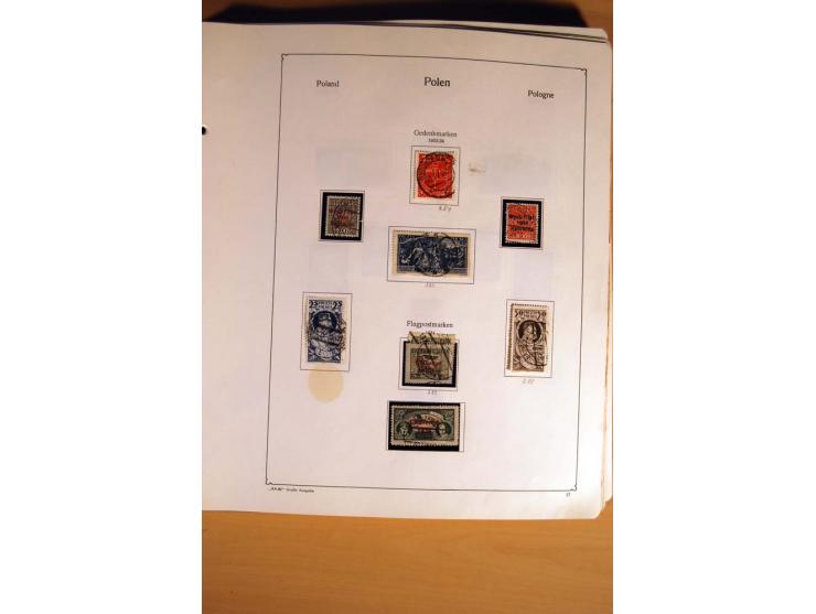  1840/1990, ungebrauchte, postfrische und gestempelte Sammlung mit vielen Briefen ab Vorphila und Russland in Polen gebraucht