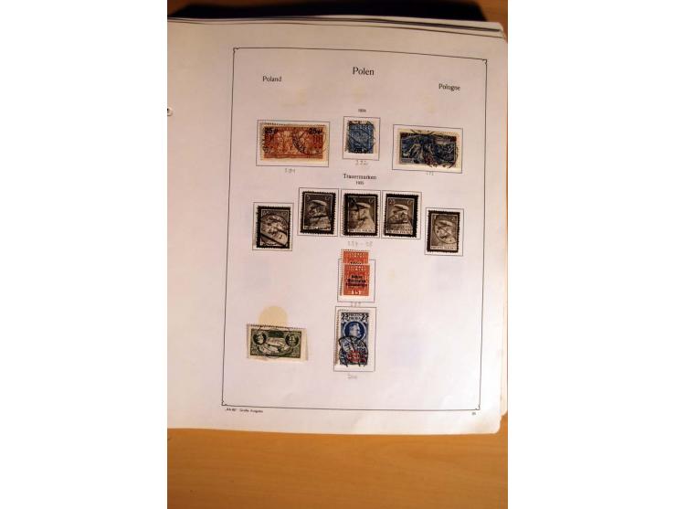  1840/1990, ungebrauchte, postfrische und gestempelte Sammlung mit vielen Briefen ab Vorphila und Russland in Polen gebraucht