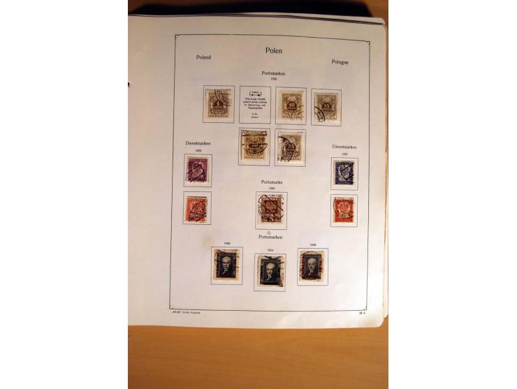  1840/1990, ungebrauchte, postfrische und gestempelte Sammlung mit vielen Briefen ab Vorphila und Russland in Polen gebraucht