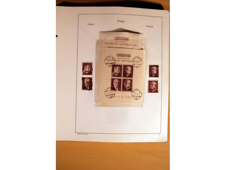  1840/1990, ungebrauchte, postfrische und gestempelte Sammlung mit vielen Briefen ab Vorphila und Russland in Polen gebraucht