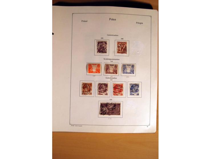  1840/1990, ungebrauchte, postfrische und gestempelte Sammlung mit vielen Briefen ab Vorphila und Russland in Polen gebraucht