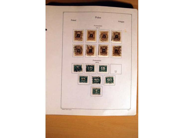  1840/1990, ungebrauchte, postfrische und gestempelte Sammlung mit vielen Briefen ab Vorphila und Russland in Polen gebraucht
