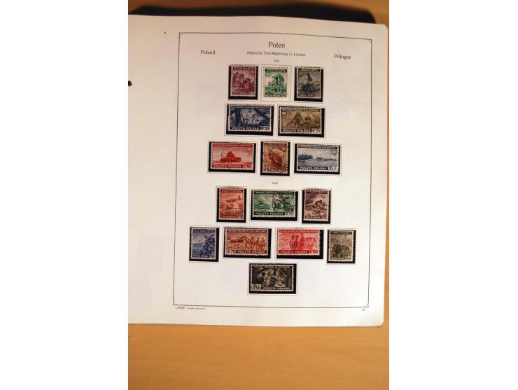  1840/1990, ungebrauchte, postfrische und gestempelte Sammlung mit vielen Briefen ab Vorphila und Russland in Polen gebraucht