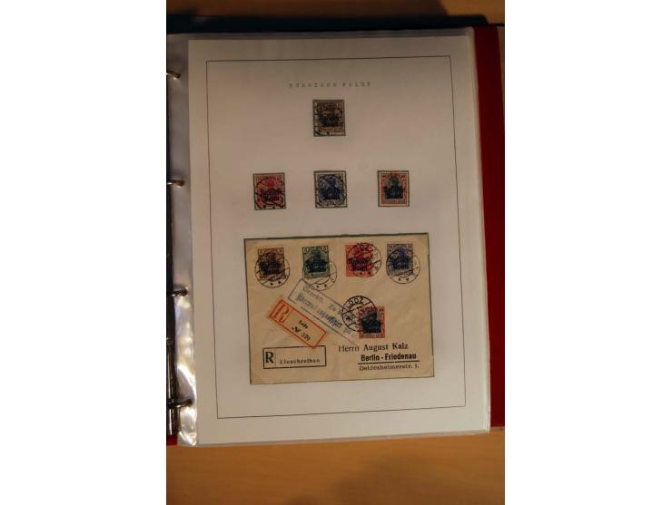  1840/1990, ungebrauchte, postfrische und gestempelte Sammlung mit vielen Briefen ab Vorphila und Russland in Polen gebraucht