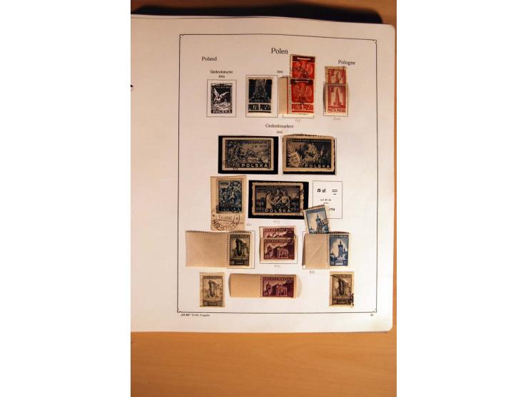  1840/1990, ungebrauchte, postfrische und gestempelte Sammlung mit vielen Briefen ab Vorphila und Russland in Polen gebraucht