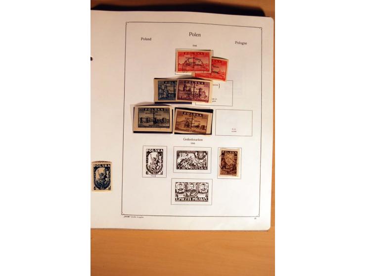  1840/1990, ungebrauchte, postfrische und gestempelte Sammlung mit vielen Briefen ab Vorphila und Russland in Polen gebraucht