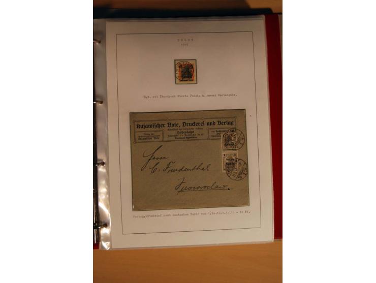  1840/1990, ungebrauchte, postfrische und gestempelte Sammlung mit vielen Briefen ab Vorphila und Russland in Polen gebraucht