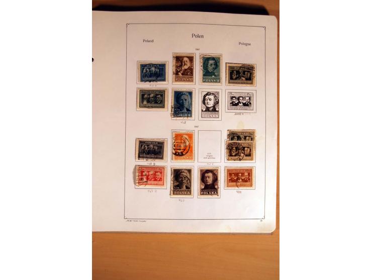  1840/1990, ungebrauchte, postfrische und gestempelte Sammlung mit vielen Briefen ab Vorphila und Russland in Polen gebraucht