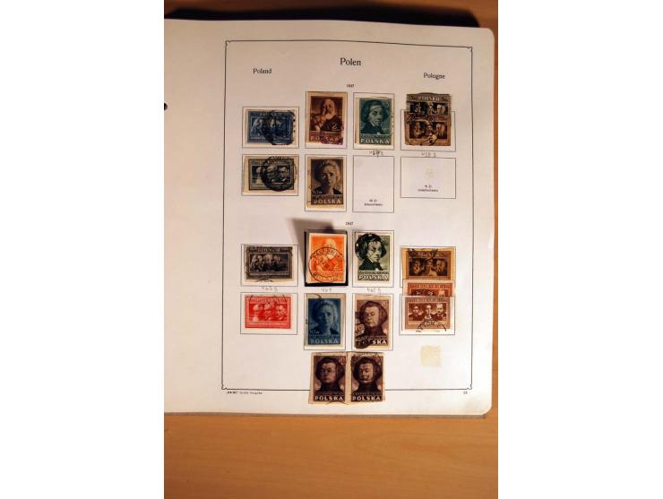  1840/1990, ungebrauchte, postfrische und gestempelte Sammlung mit vielen Briefen ab Vorphila und Russland in Polen gebraucht