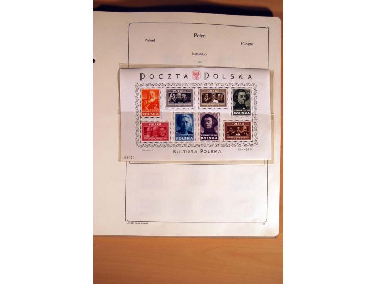 1840/1990, ungebrauchte, postfrische und gestempelte Sammlung mit vielen Briefen ab Vorphila und Russland in Polen gebraucht