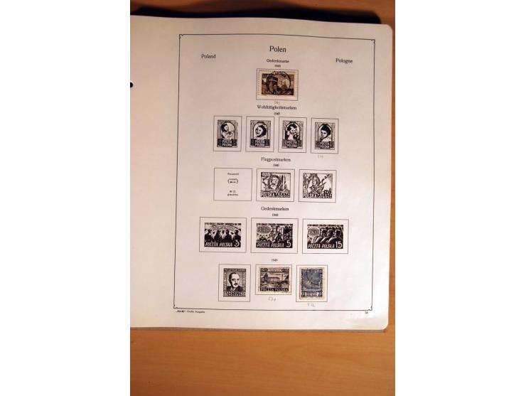  1840/1990, ungebrauchte, postfrische und gestempelte Sammlung mit vielen Briefen ab Vorphila und Russland in Polen gebraucht