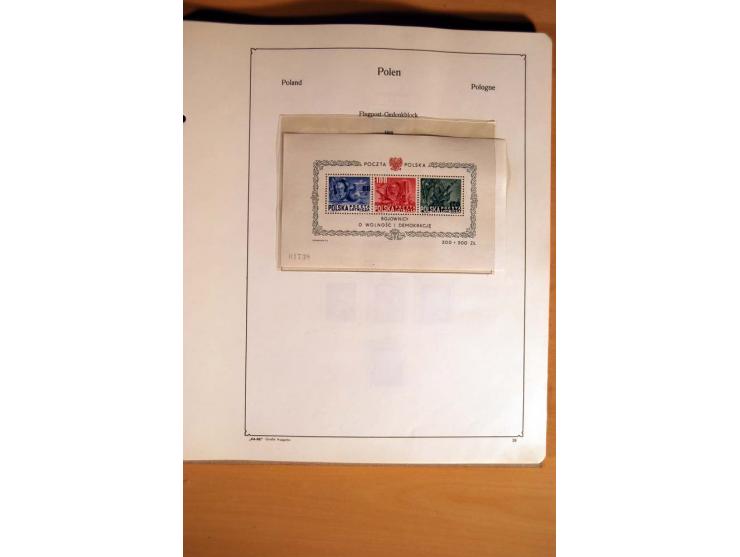  1840/1990, ungebrauchte, postfrische und gestempelte Sammlung mit vielen Briefen ab Vorphila und Russland in Polen gebraucht