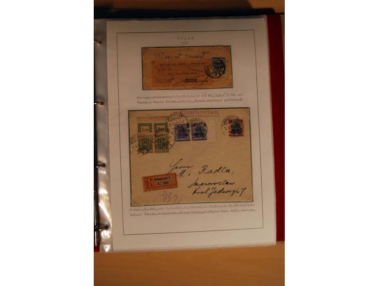  1840/1990, ungebrauchte, postfrische und gestempelte Sammlung mit vielen Briefen ab Vorphila und Russland in Polen gebraucht