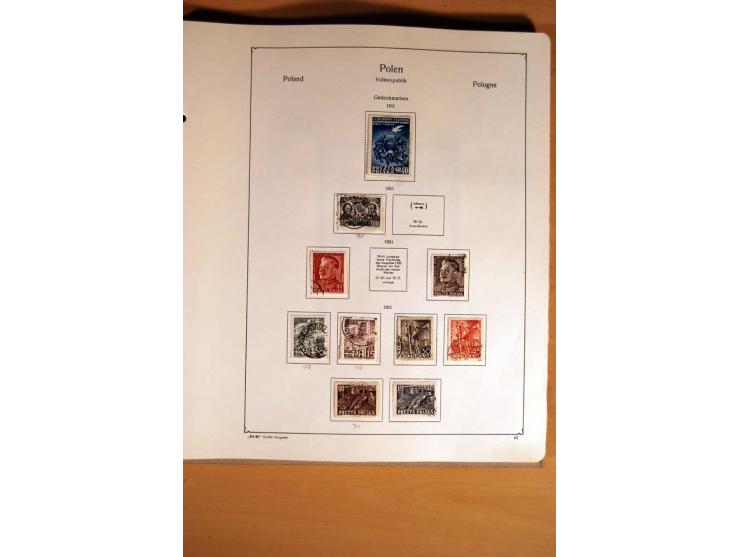  1840/1990, ungebrauchte, postfrische und gestempelte Sammlung mit vielen Briefen ab Vorphila und Russland in Polen gebraucht