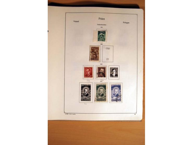  1840/1990, ungebrauchte, postfrische und gestempelte Sammlung mit vielen Briefen ab Vorphila und Russland in Polen gebraucht