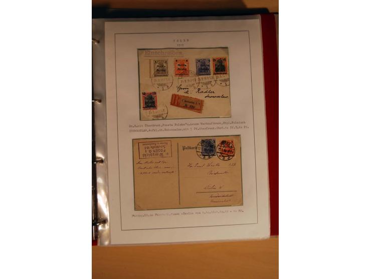  1840/1990, ungebrauchte, postfrische und gestempelte Sammlung mit vielen Briefen ab Vorphila und Russland in Polen gebraucht