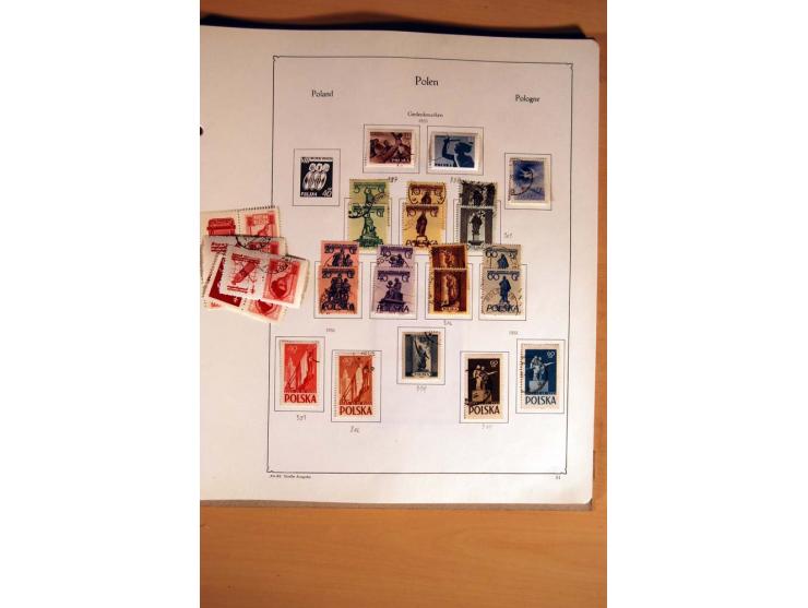  1840/1990, ungebrauchte, postfrische und gestempelte Sammlung mit vielen Briefen ab Vorphila und Russland in Polen gebraucht