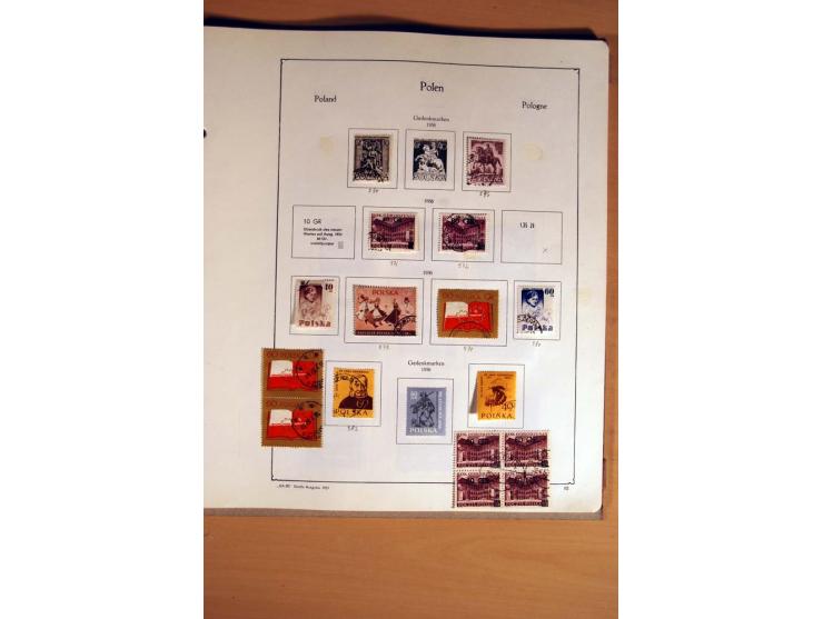  1840/1990, ungebrauchte, postfrische und gestempelte Sammlung mit vielen Briefen ab Vorphila und Russland in Polen gebraucht