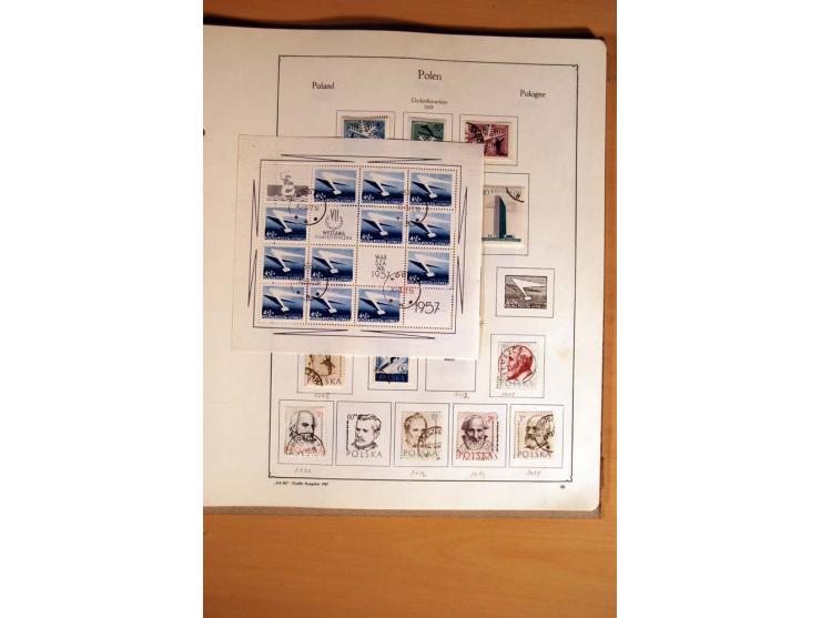  1840/1990, ungebrauchte, postfrische und gestempelte Sammlung mit vielen Briefen ab Vorphila und Russland in Polen gebraucht