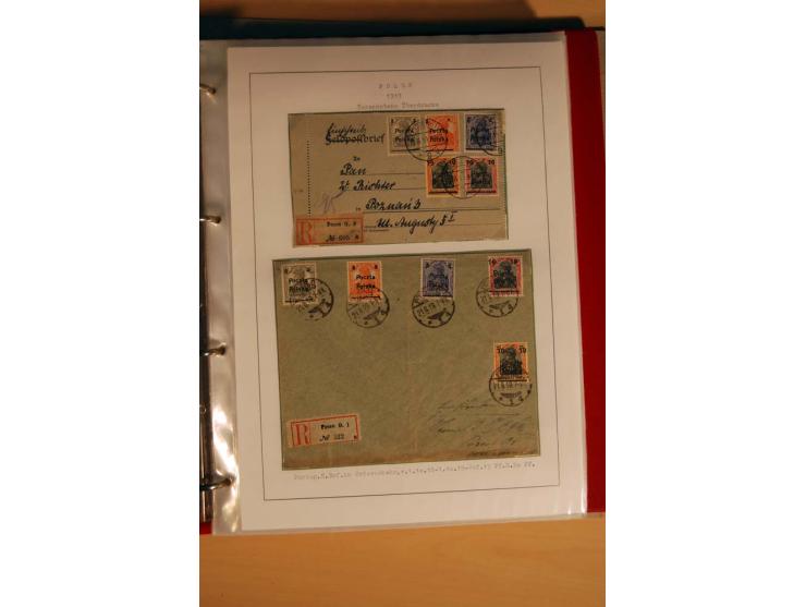  1840/1990, ungebrauchte, postfrische und gestempelte Sammlung mit vielen Briefen ab Vorphila und Russland in Polen gebraucht