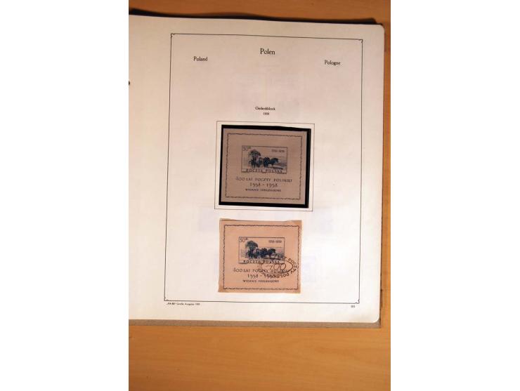  1840/1990, ungebrauchte, postfrische und gestempelte Sammlung mit vielen Briefen ab Vorphila und Russland in Polen gebraucht