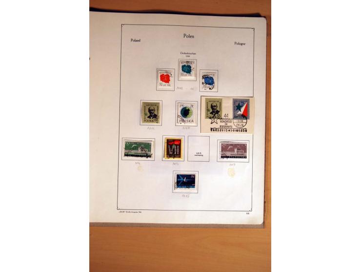  1840/1990, ungebrauchte, postfrische und gestempelte Sammlung mit vielen Briefen ab Vorphila und Russland in Polen gebraucht
