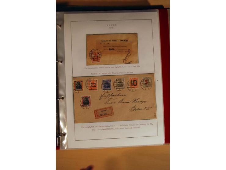  1840/1990, ungebrauchte, postfrische und gestempelte Sammlung mit vielen Briefen ab Vorphila und Russland in Polen gebraucht