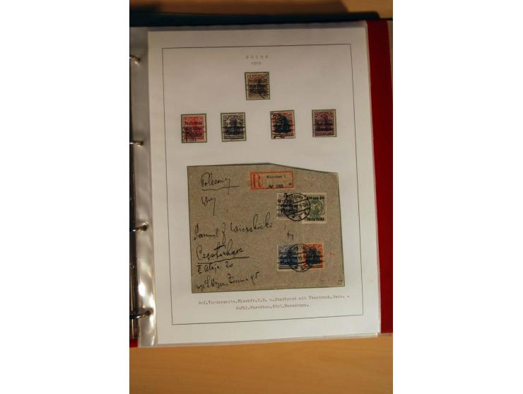  1840/1990, ungebrauchte, postfrische und gestempelte Sammlung mit vielen Briefen ab Vorphila und Russland in Polen gebraucht