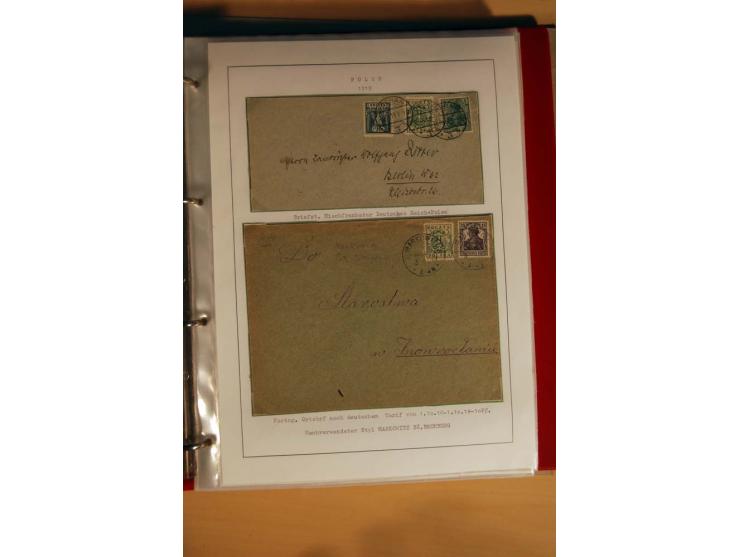  1840/1990, ungebrauchte, postfrische und gestempelte Sammlung mit vielen Briefen ab Vorphila und Russland in Polen gebraucht