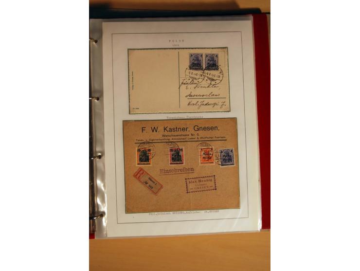  1840/1990, ungebrauchte, postfrische und gestempelte Sammlung mit vielen Briefen ab Vorphila und Russland in Polen gebraucht