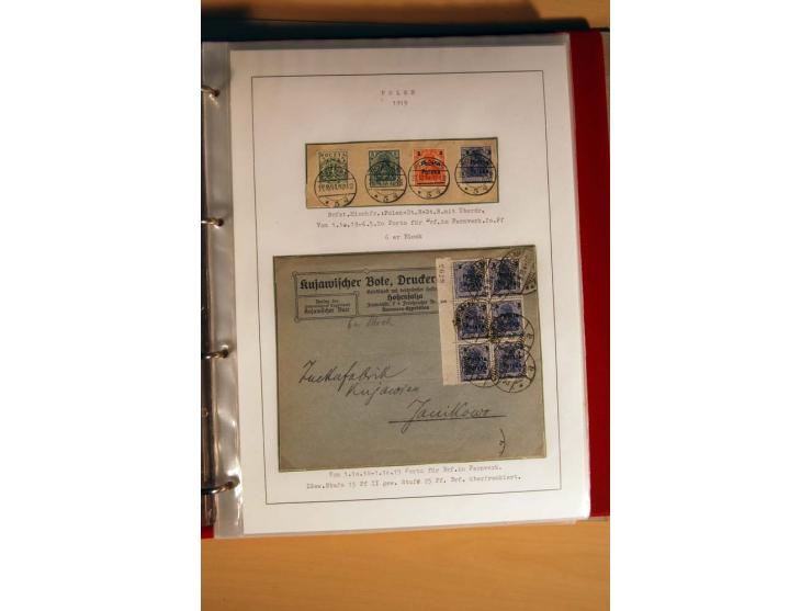  1840/1990, ungebrauchte, postfrische und gestempelte Sammlung mit vielen Briefen ab Vorphila und Russland in Polen gebraucht