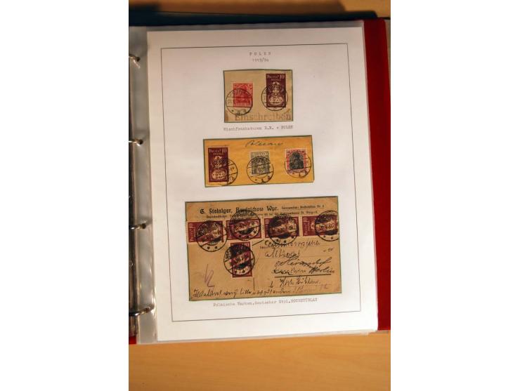  1840/1990, ungebrauchte, postfrische und gestempelte Sammlung mit vielen Briefen ab Vorphila und Russland in Polen gebraucht