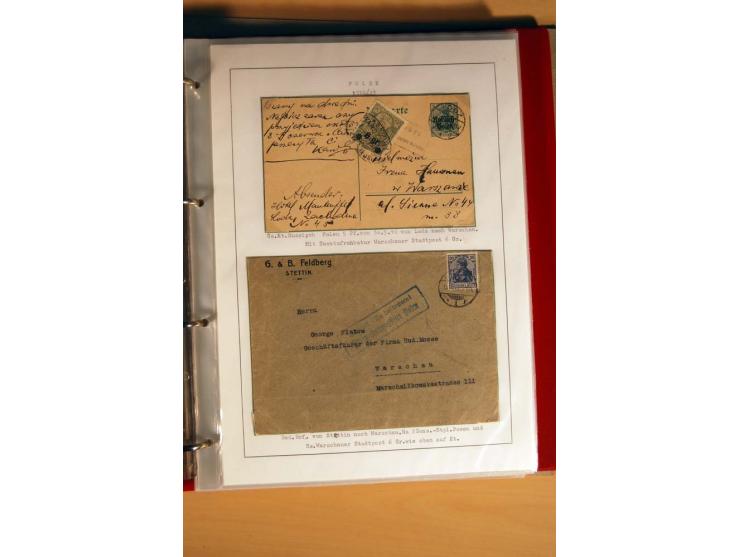  1840/1990, ungebrauchte, postfrische und gestempelte Sammlung mit vielen Briefen ab Vorphila und Russland in Polen gebraucht