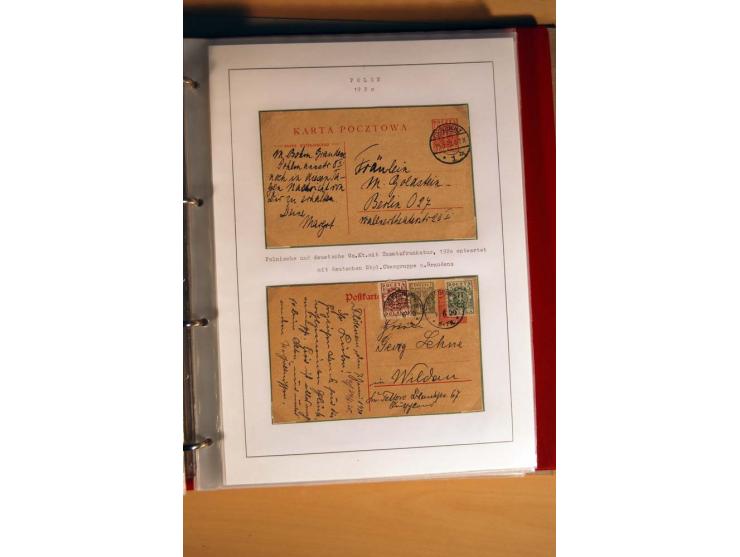  1840/1990, ungebrauchte, postfrische und gestempelte Sammlung mit vielen Briefen ab Vorphila und Russland in Polen gebraucht