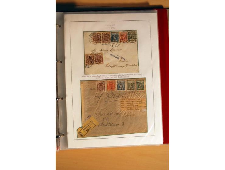  1840/1990, ungebrauchte, postfrische und gestempelte Sammlung mit vielen Briefen ab Vorphila und Russland in Polen gebraucht