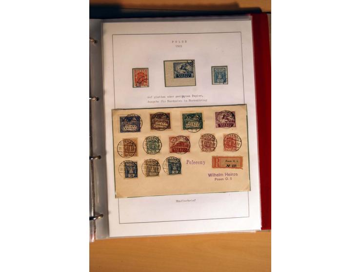  1840/1990, ungebrauchte, postfrische und gestempelte Sammlung mit vielen Briefen ab Vorphila und Russland in Polen gebraucht