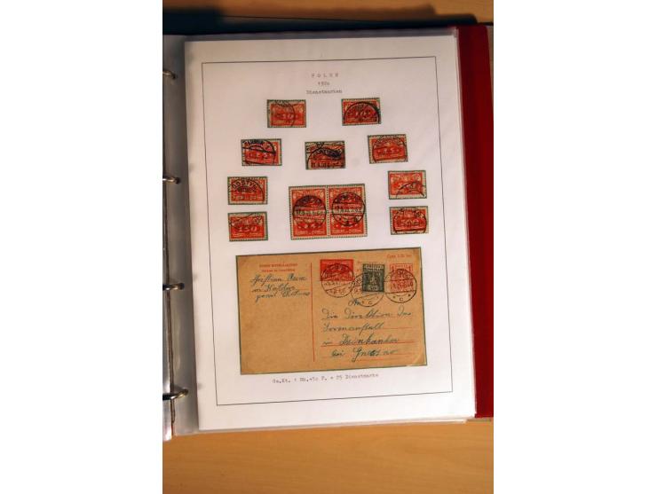  1840/1990, ungebrauchte, postfrische und gestempelte Sammlung mit vielen Briefen ab Vorphila und Russland in Polen gebraucht