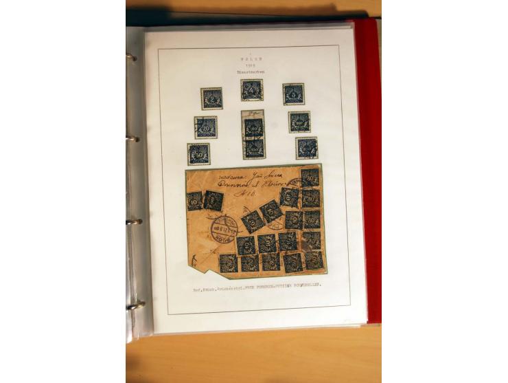 1840/1990, ungebrauchte, postfrische und gestempelte Sammlung mit vielen Briefen ab Vorphila und Russland in Polen gebraucht