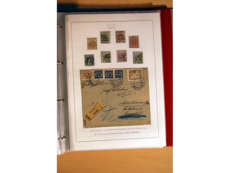  1840/1990, ungebrauchte, postfrische und gestempelte Sammlung mit vielen Briefen ab Vorphila und Russland in Polen gebraucht