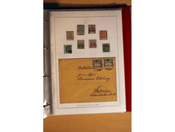  1840/1990, ungebrauchte, postfrische und gestempelte Sammlung mit vielen Briefen ab Vorphila und Russland in Polen gebraucht
