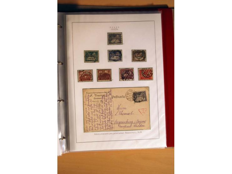  1840/1990, ungebrauchte, postfrische und gestempelte Sammlung mit vielen Briefen ab Vorphila und Russland in Polen gebraucht
