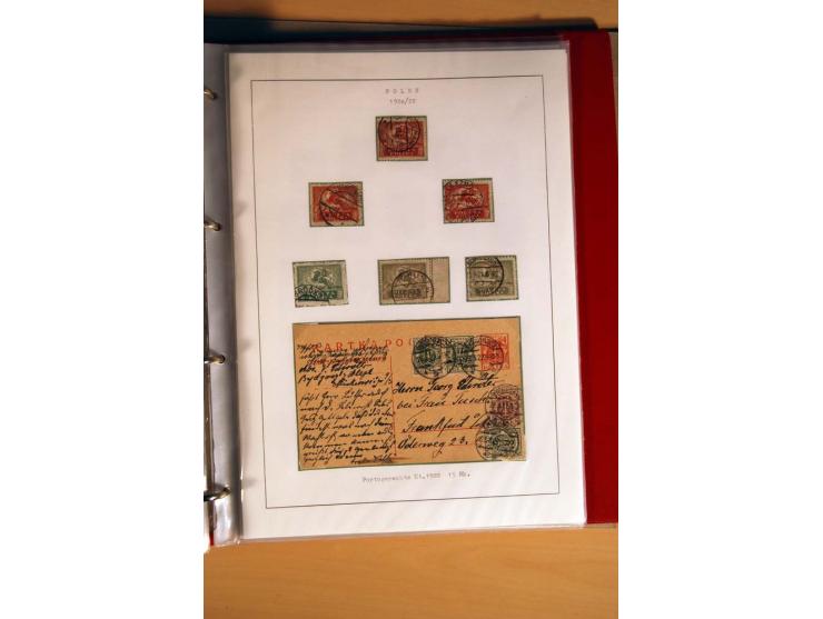  1840/1990, ungebrauchte, postfrische und gestempelte Sammlung mit vielen Briefen ab Vorphila und Russland in Polen gebraucht